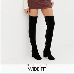 ASOS Wide Fit Thigh High Boots